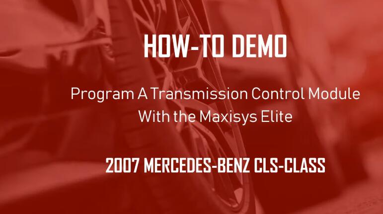 Program Tcm How to Program a TCM Module on a 2007 Mercedes Benz CLS by Autel ...